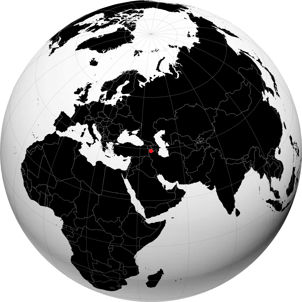 Nakhichivan on the globe