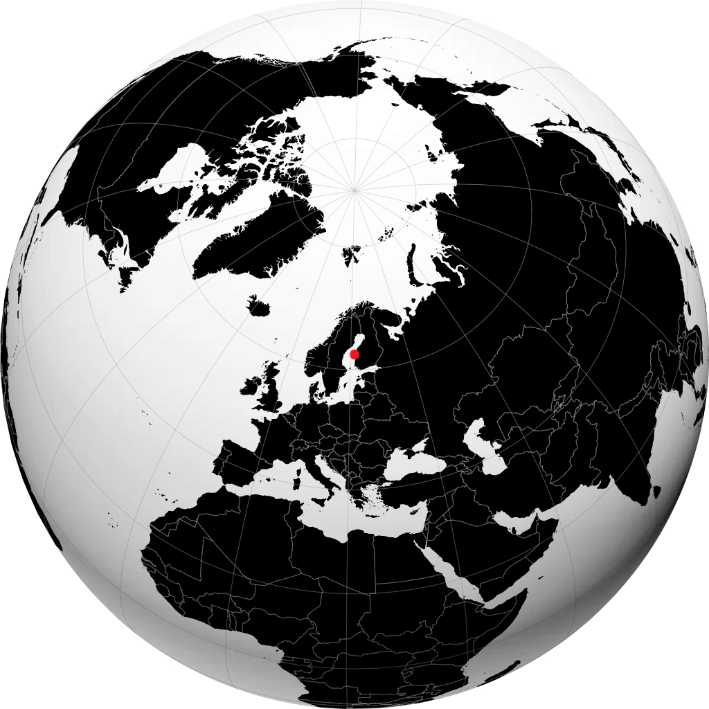 Närpes on the globe