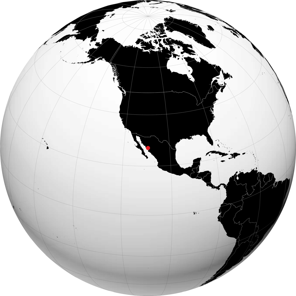 Navojoa on the globe