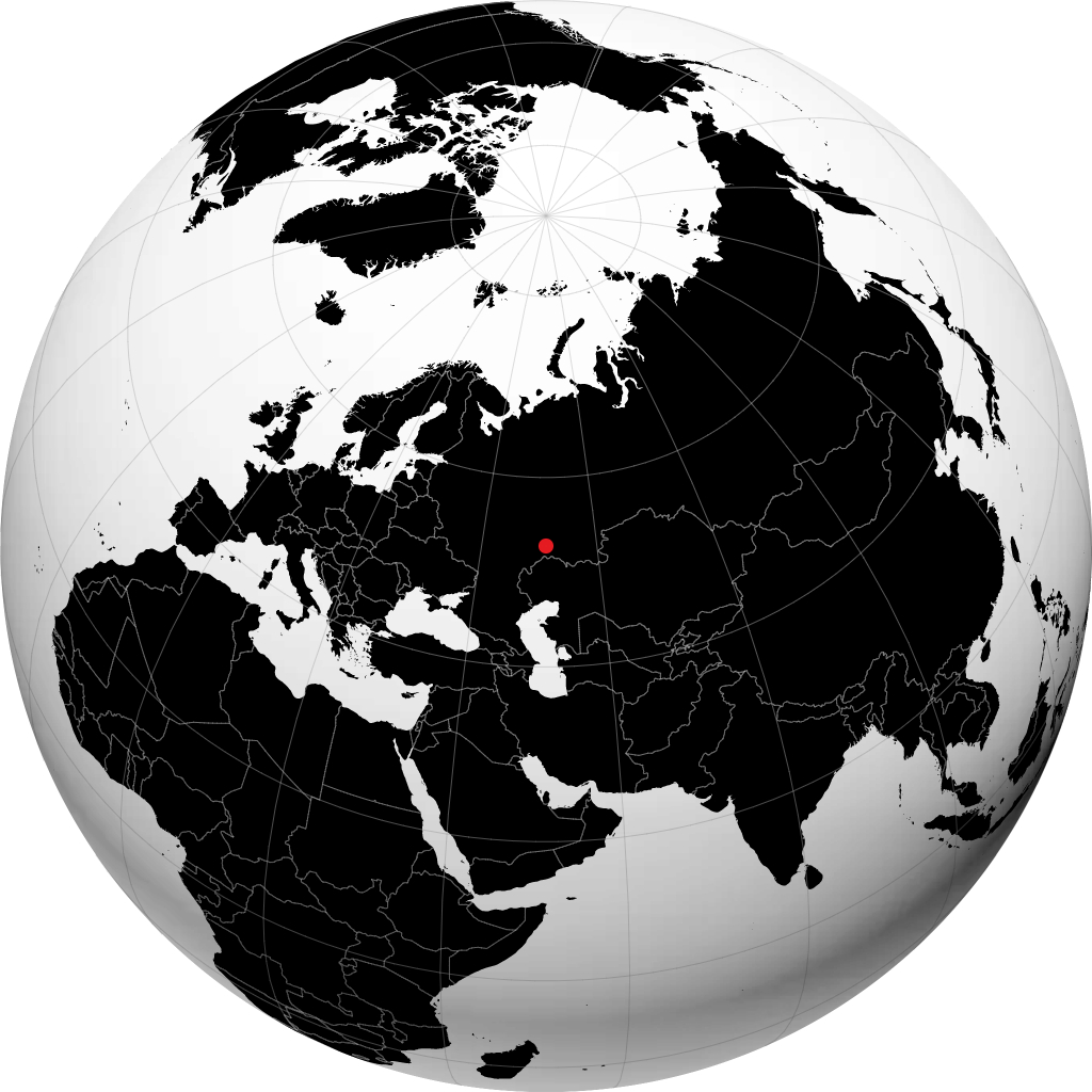 Neftegorsk on the globe