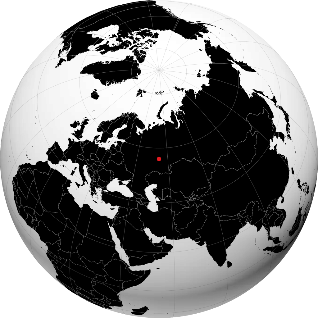 Neftekamsk on the globe