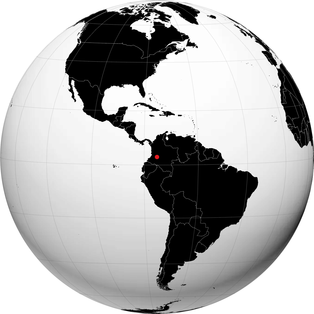 Neiva on the globe