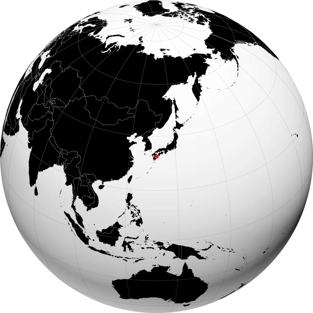 Nobeoka on the globe