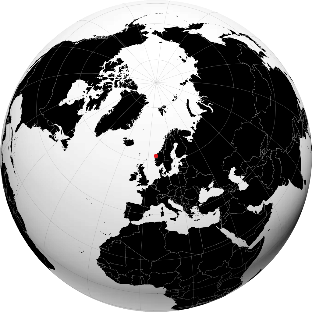 Nordfjordeid on the globe