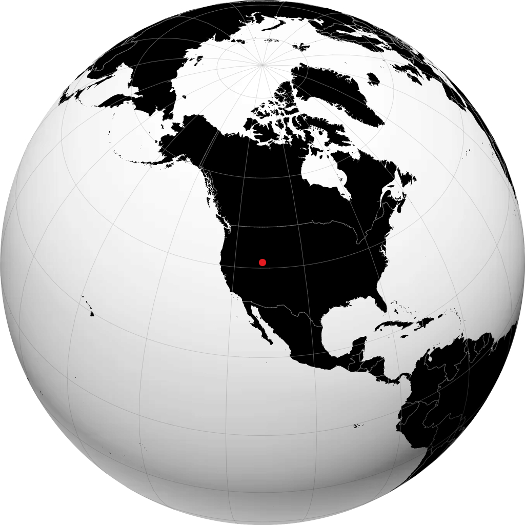 Ogden on the globe