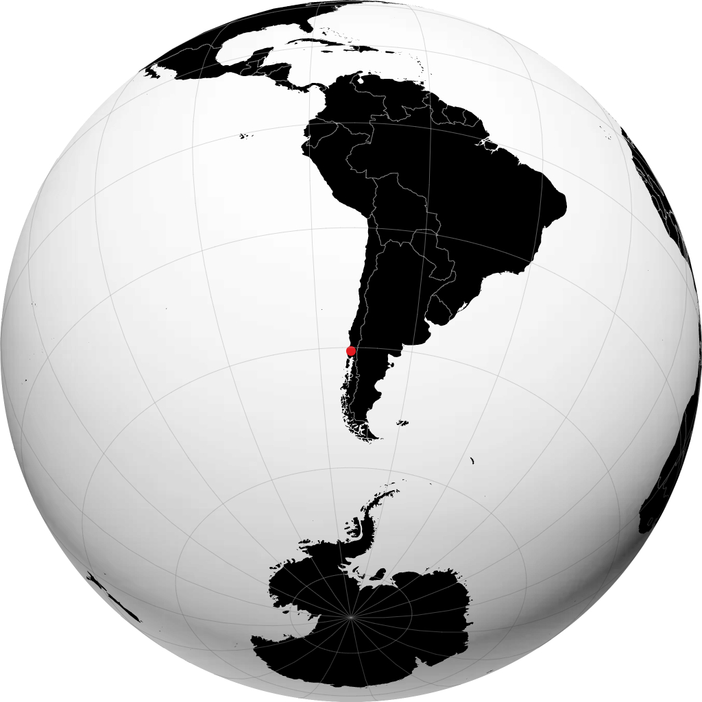 Osorno on the globe