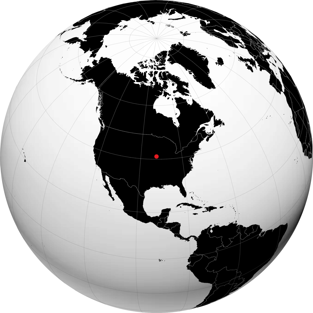 Ottumwa on the globe