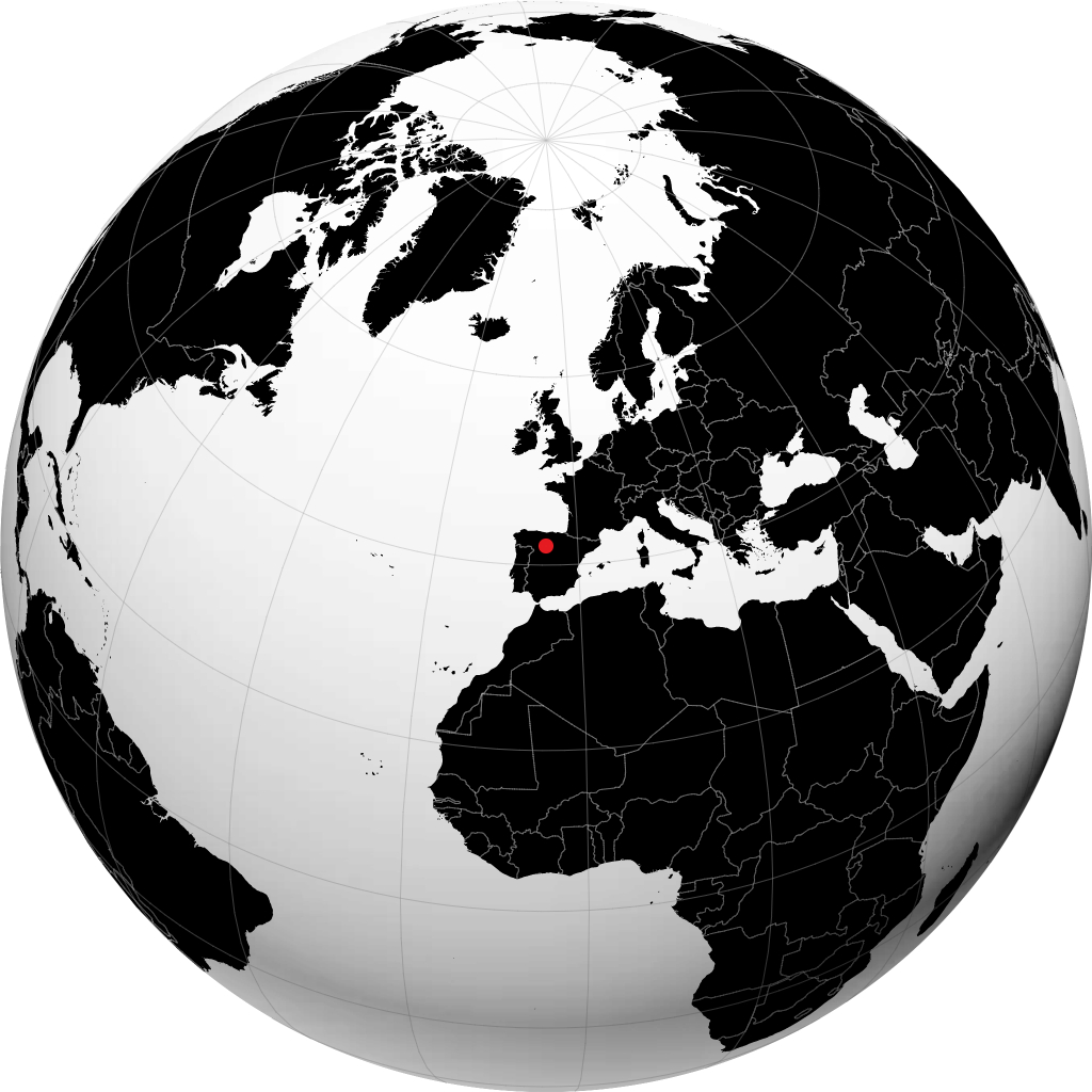 Palencia on the globe