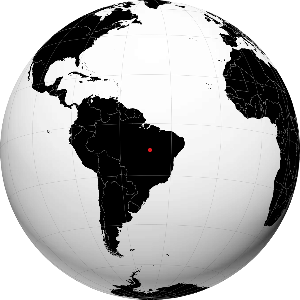 Palmas on the globe