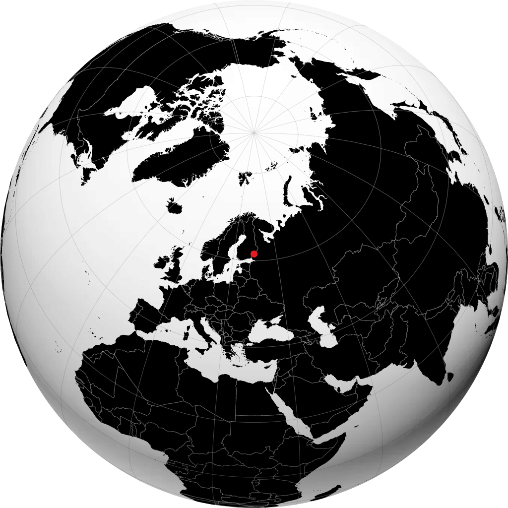 Parikkala on the globe