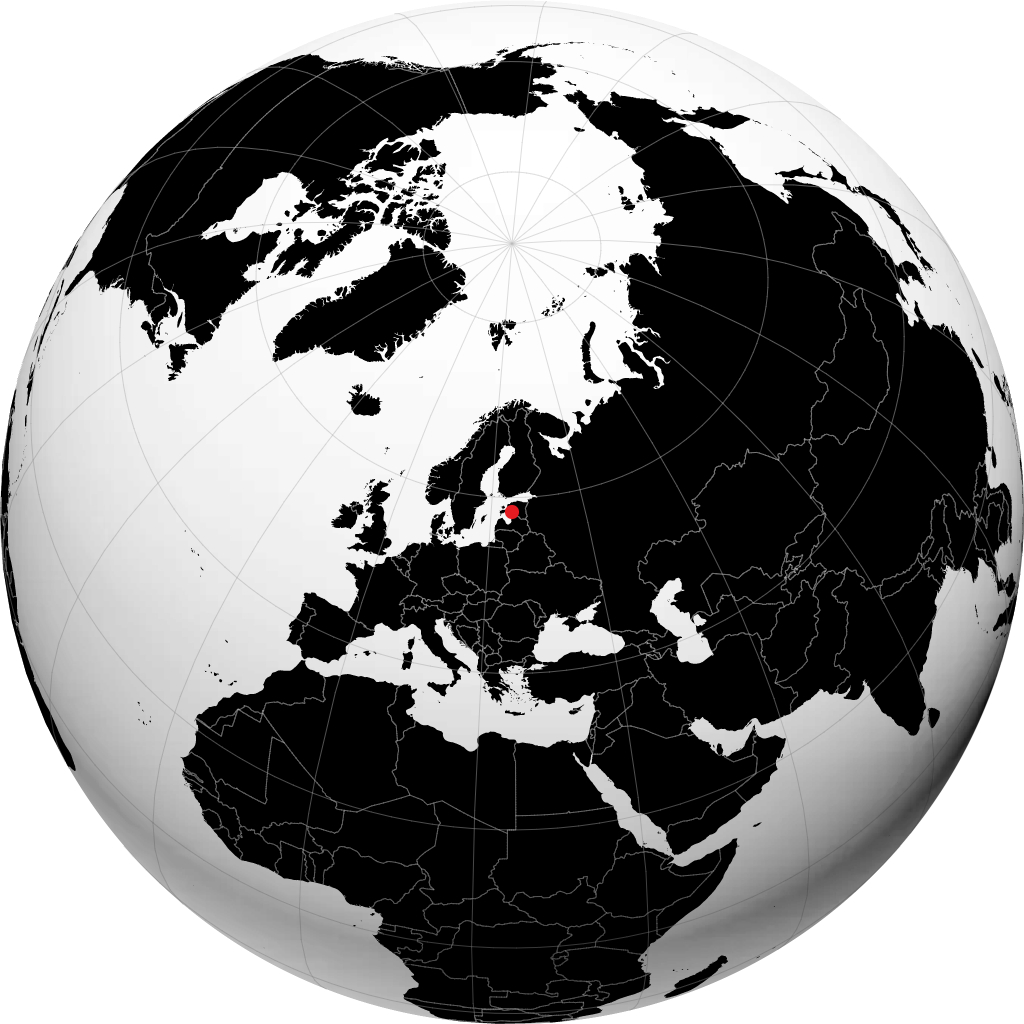 Pärnu on the globe