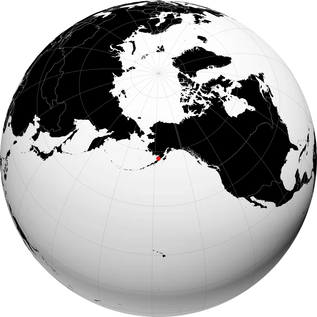 Pilot Point on the globe