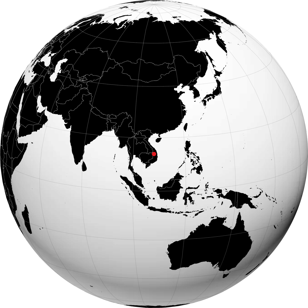 Pleiku on the globe