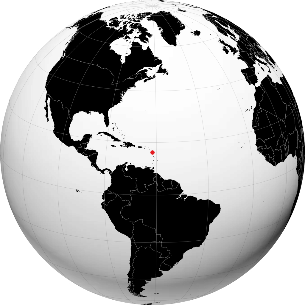 Pointe-à-Pitre on the globe