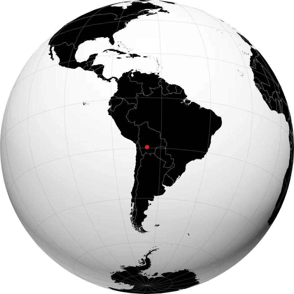 Potosí on the globe