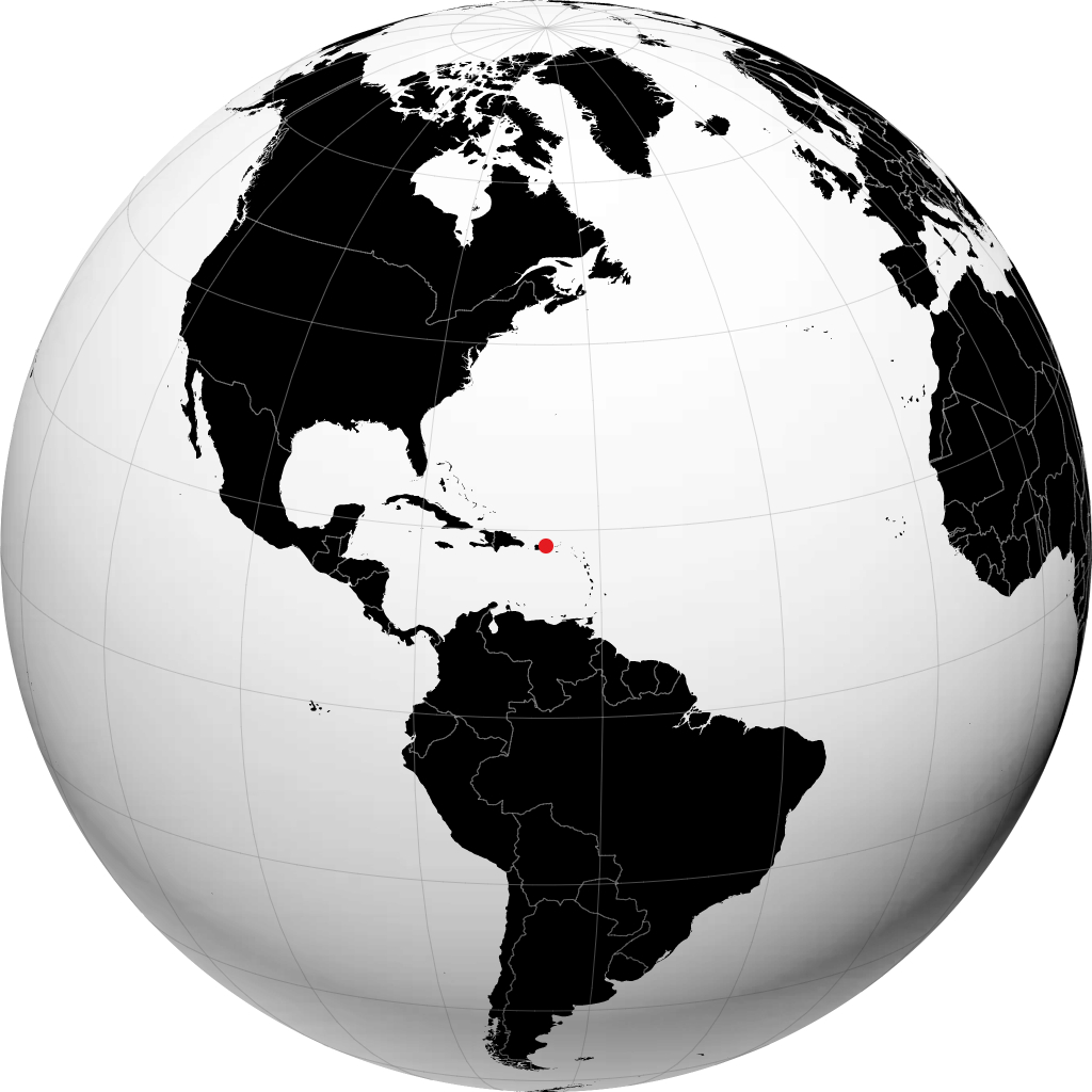 Carolina on the globe