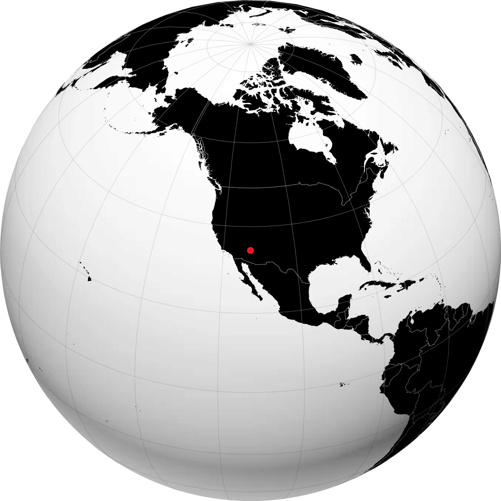 Prescott on the globe