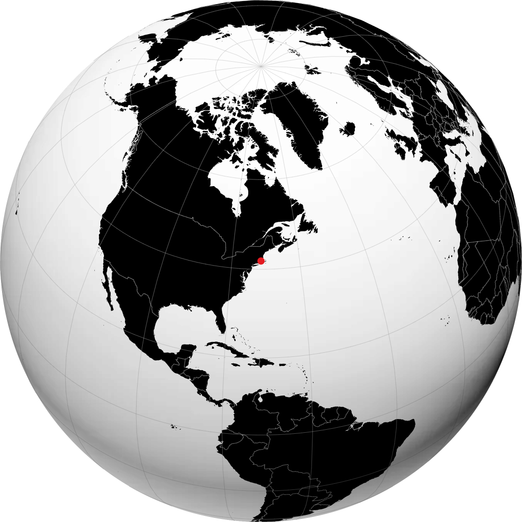 Providence on the globe