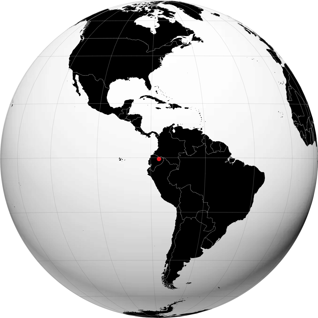 Puerto Francisco de Orellana on the globe