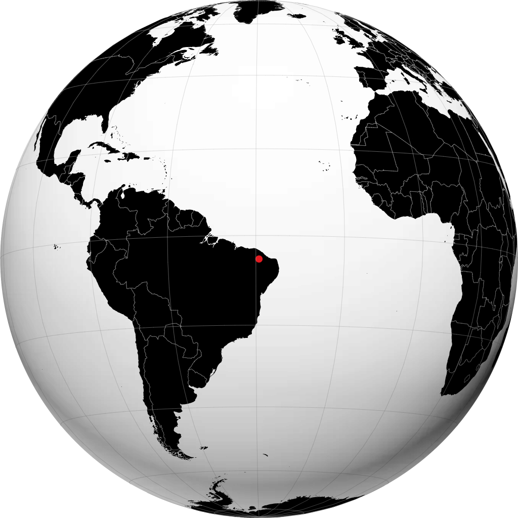 Quixeramobim on the globe