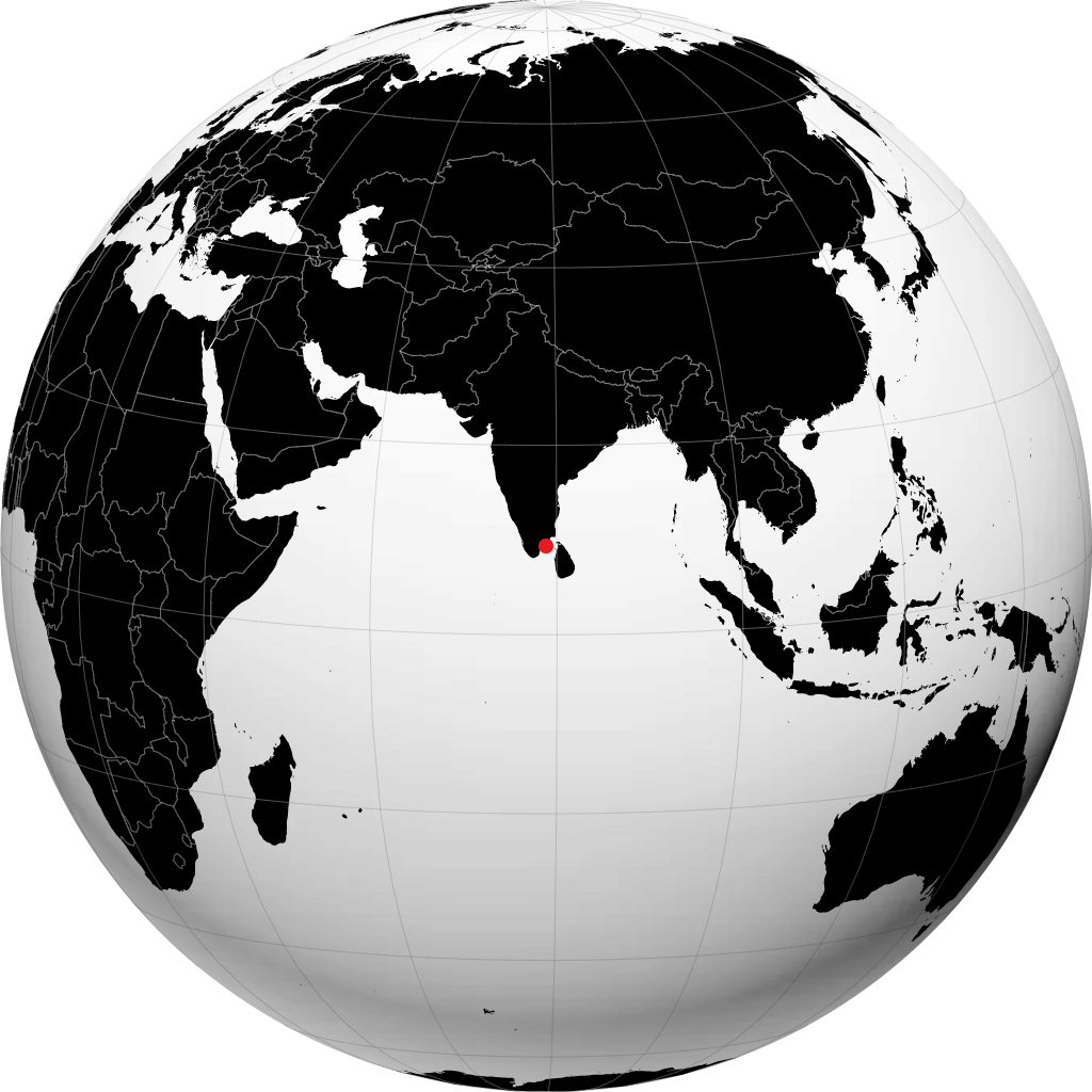 Ramanathapuram on the globe