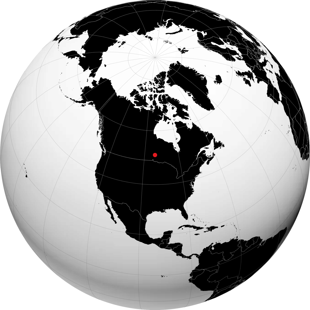 Red Lake on the globe