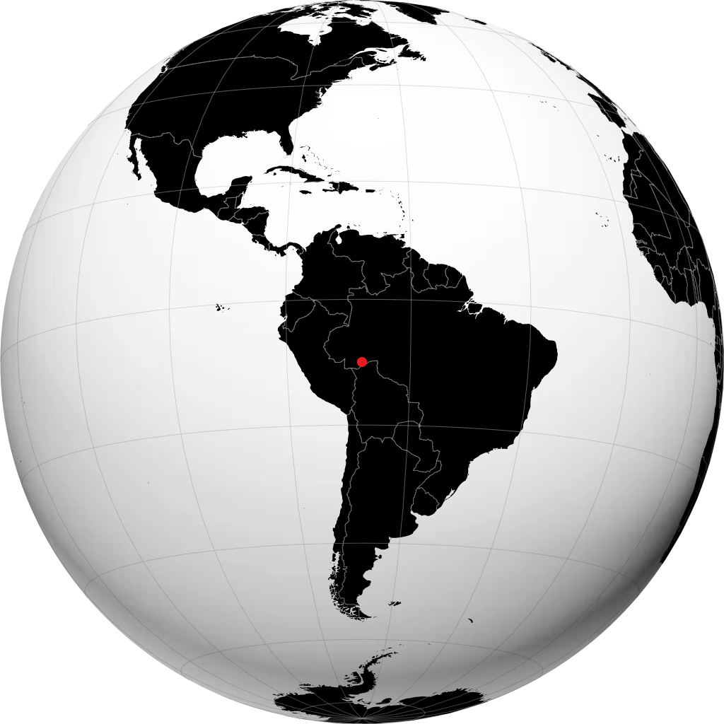 Rio Branco on the globe