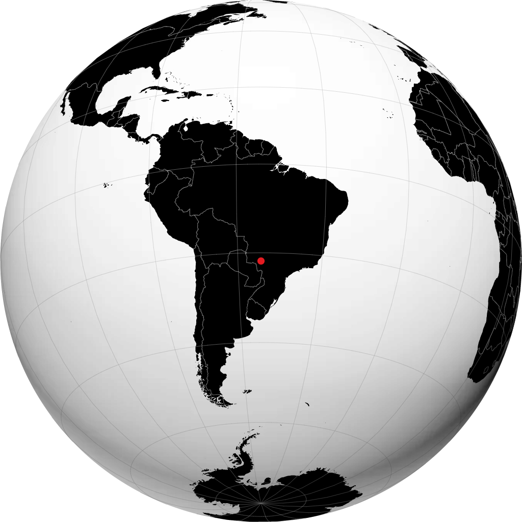 Rio Brilhante on the globe