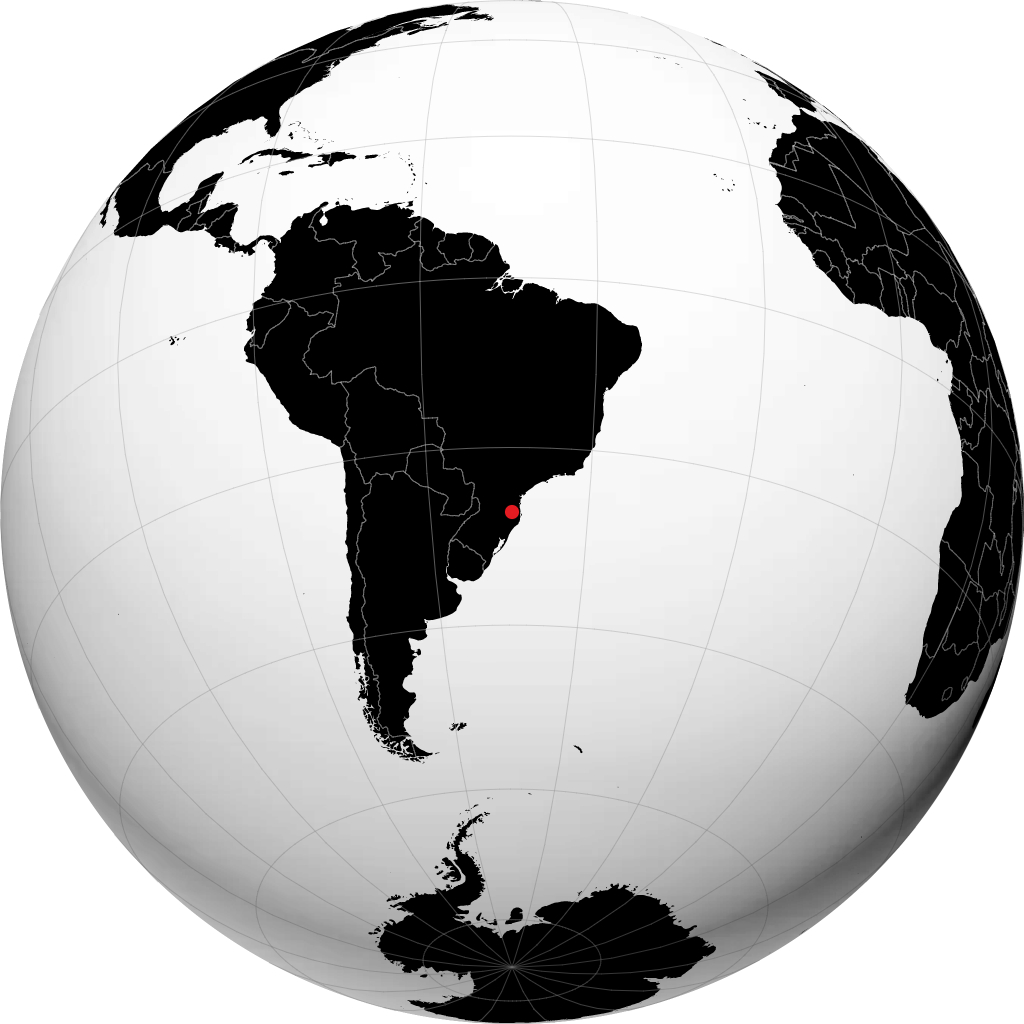 Rio do Sul on the globe