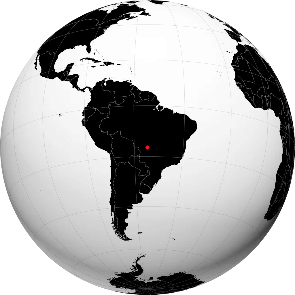 Rondonópolis on the globe