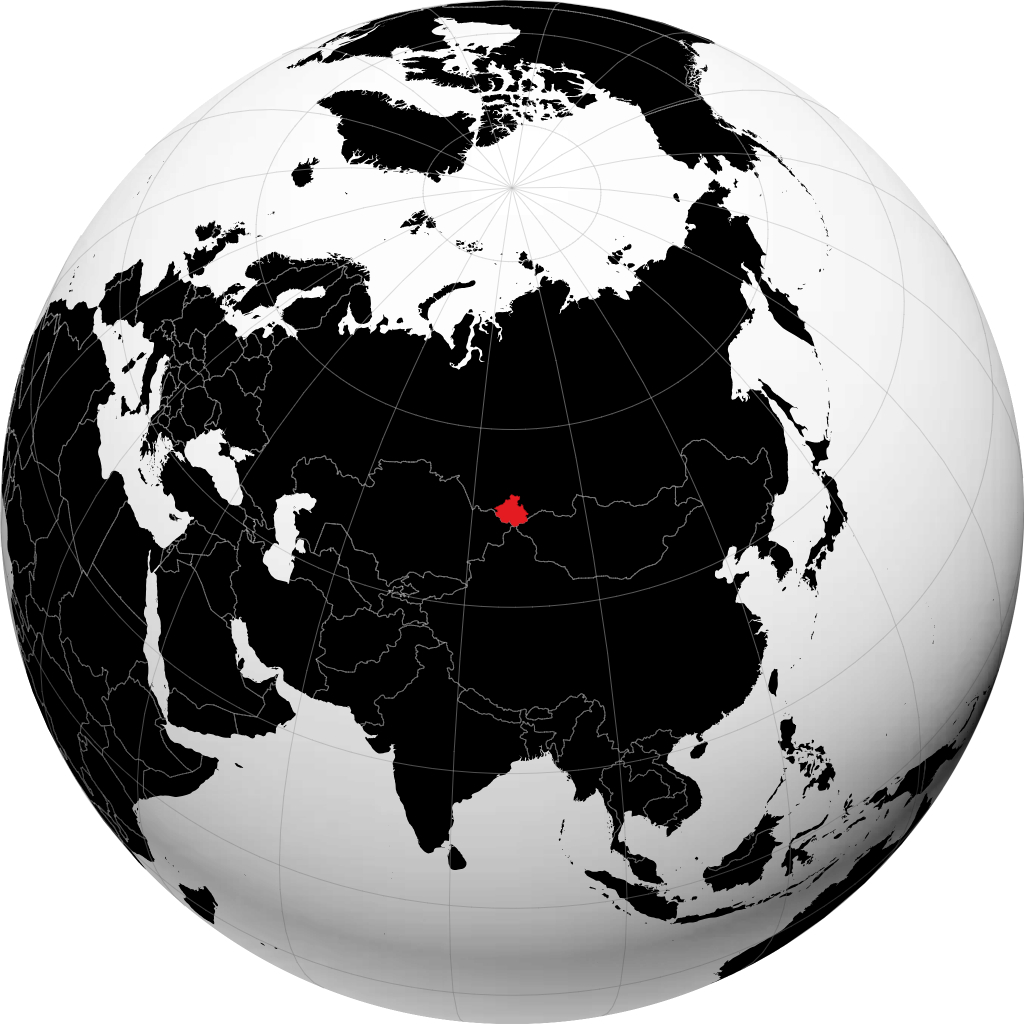 Altay on the globe