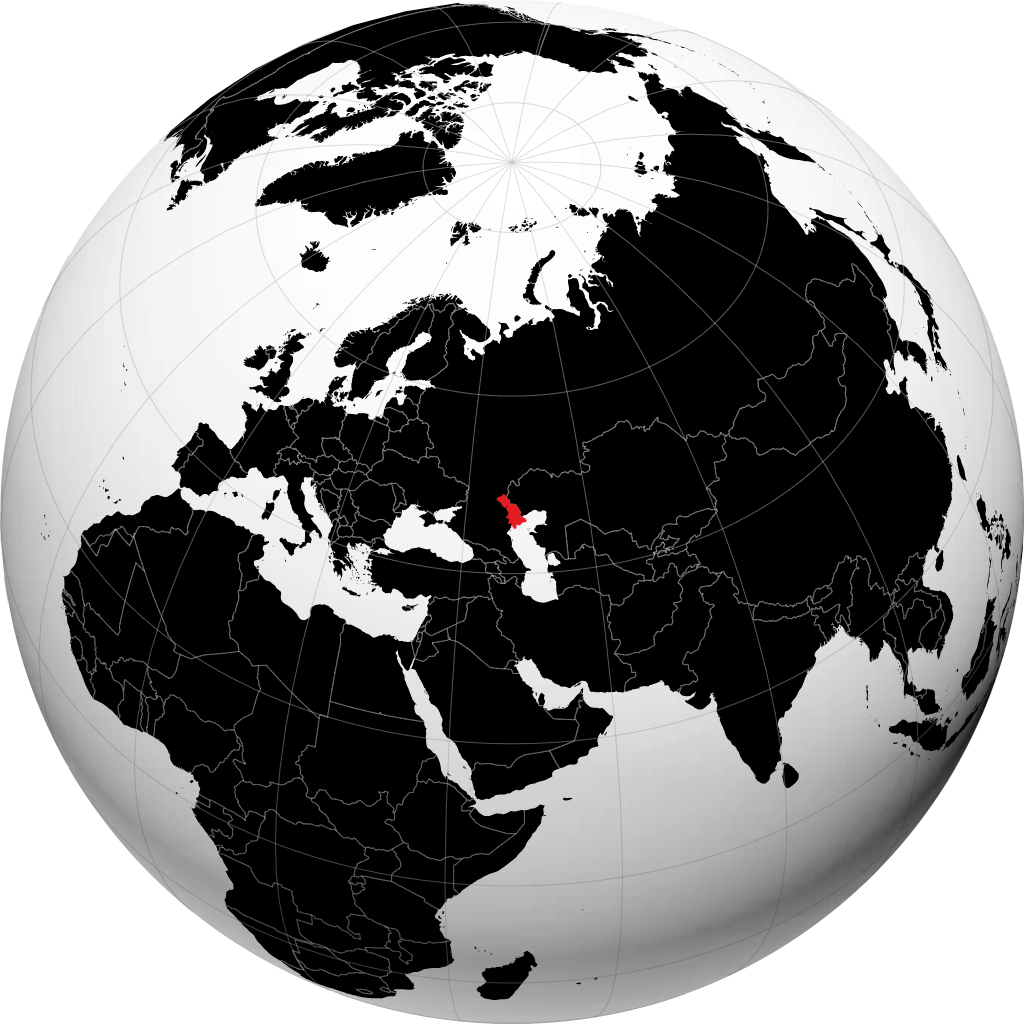 Astrakhanskaya Oblast\' on the globe