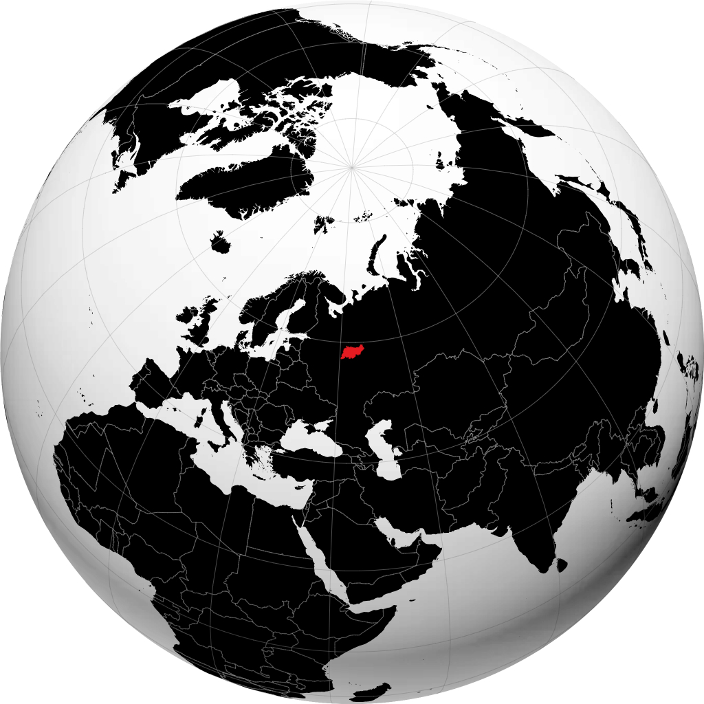 Kostromskaya Oblast\' on the globe