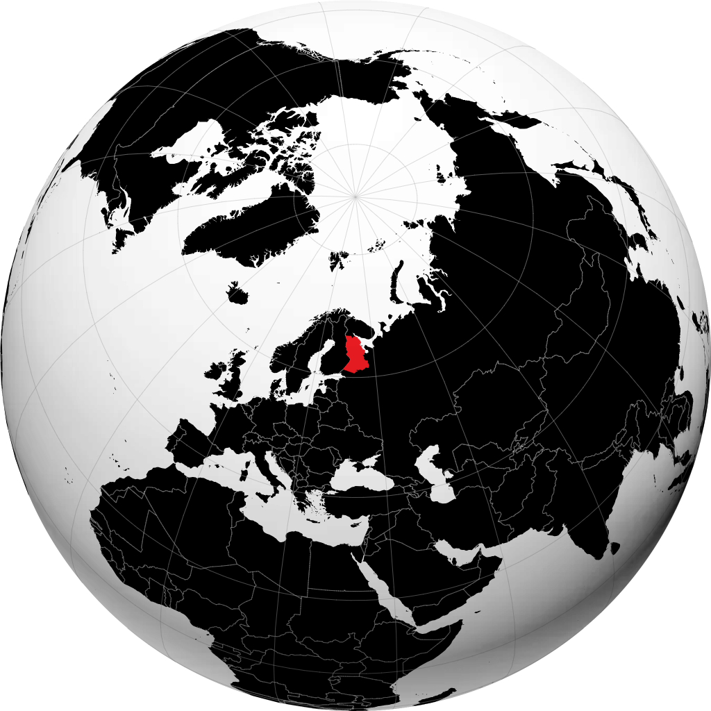 Kareliya on the globe