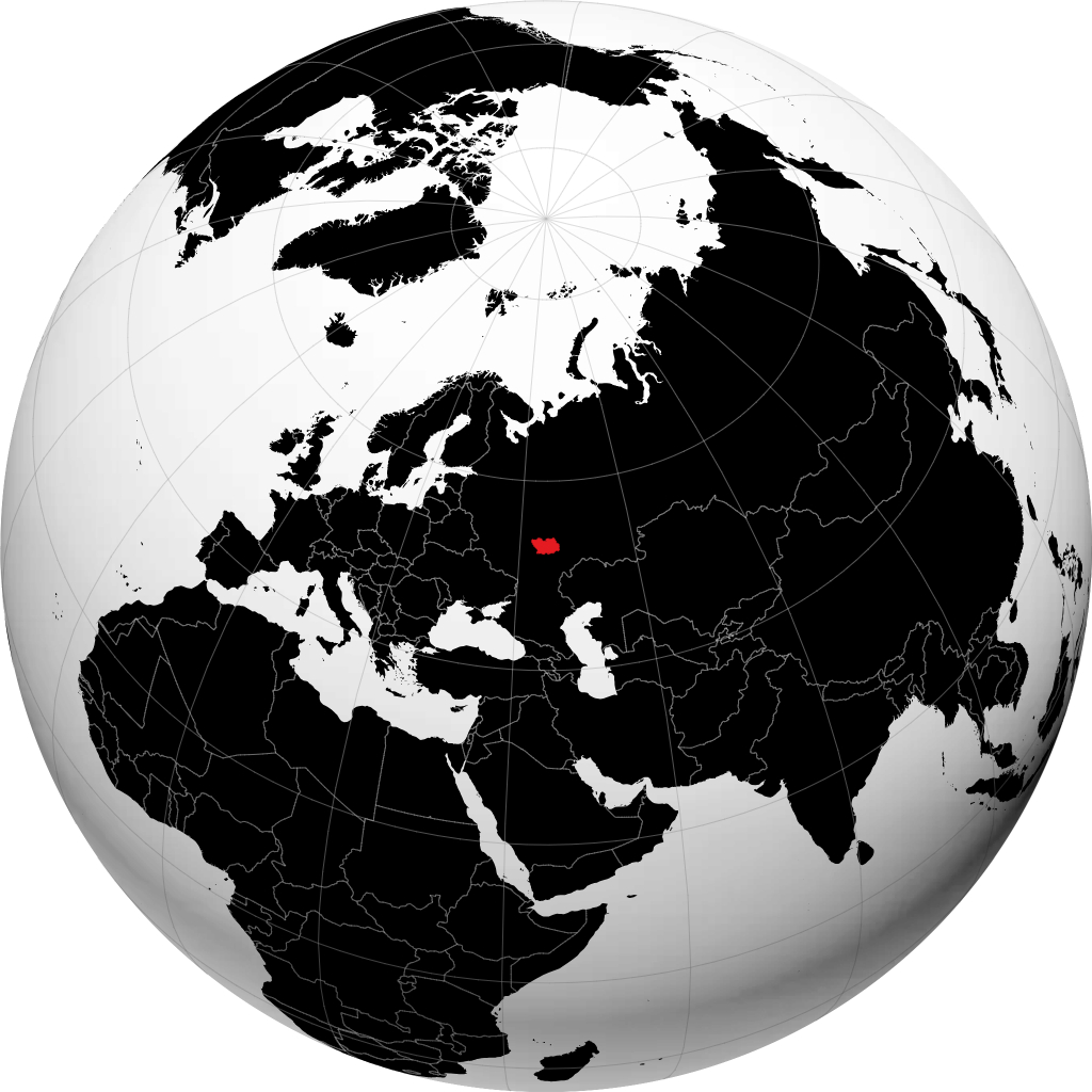 Penzenskaya Oblast\' on the globe