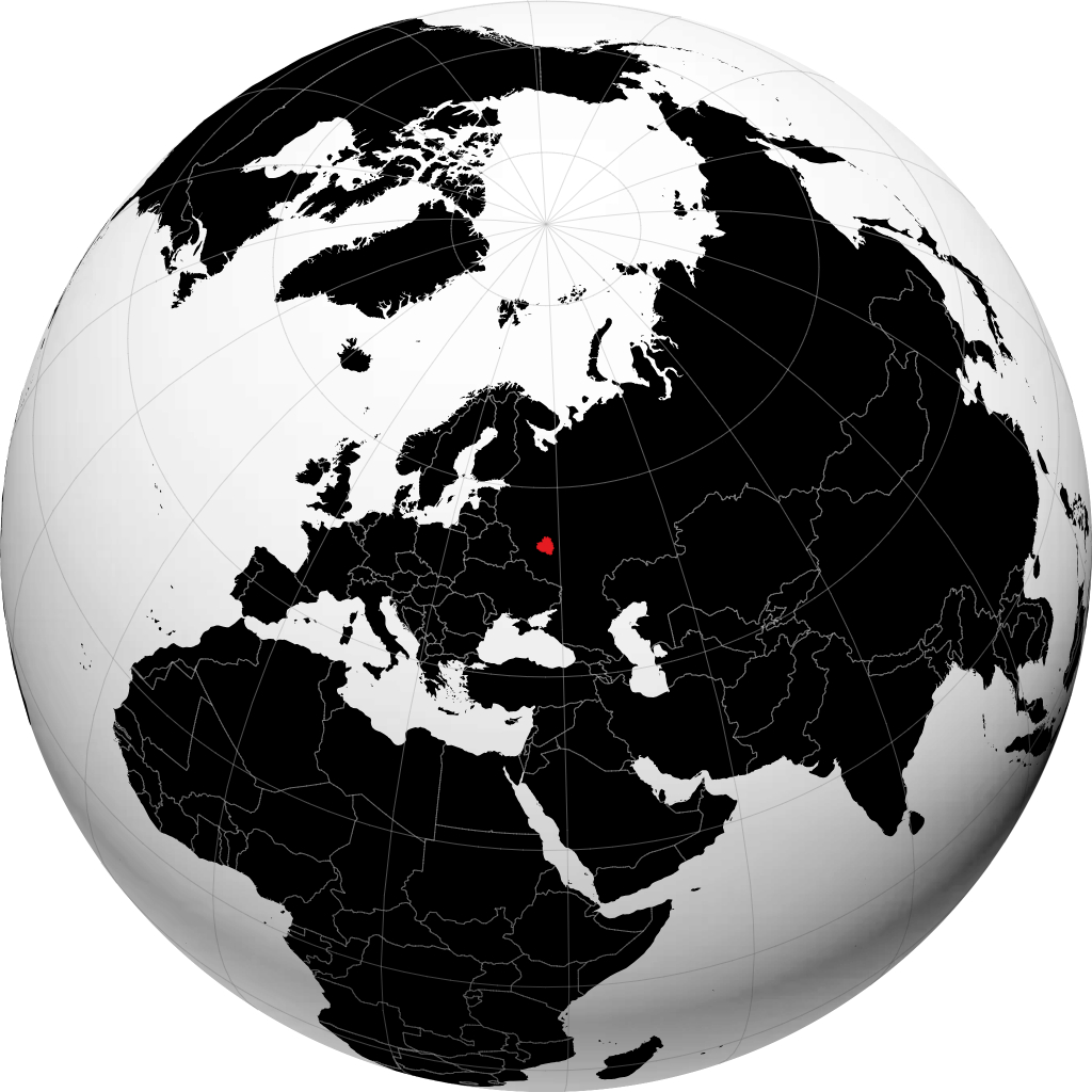 Tul\'skaya Oblast\' on the globe