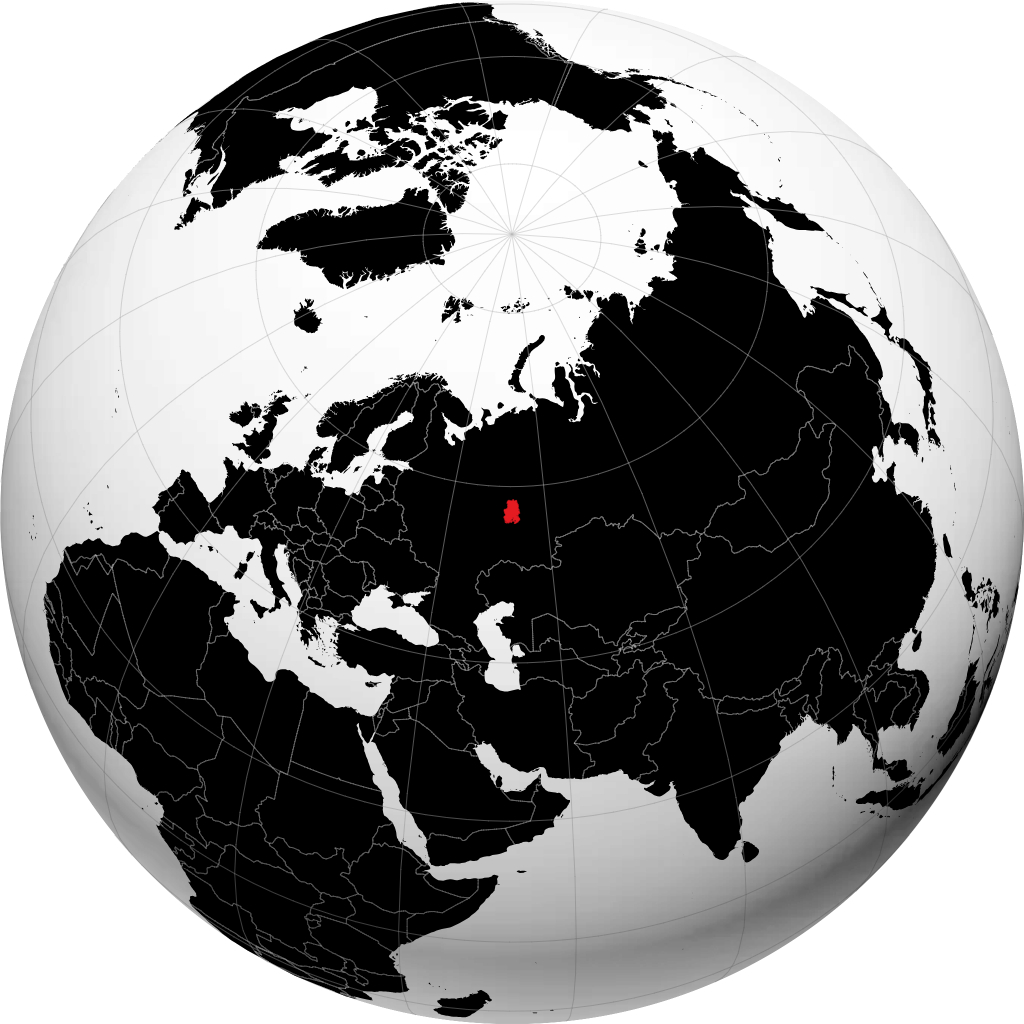 Udmurtia on the globe