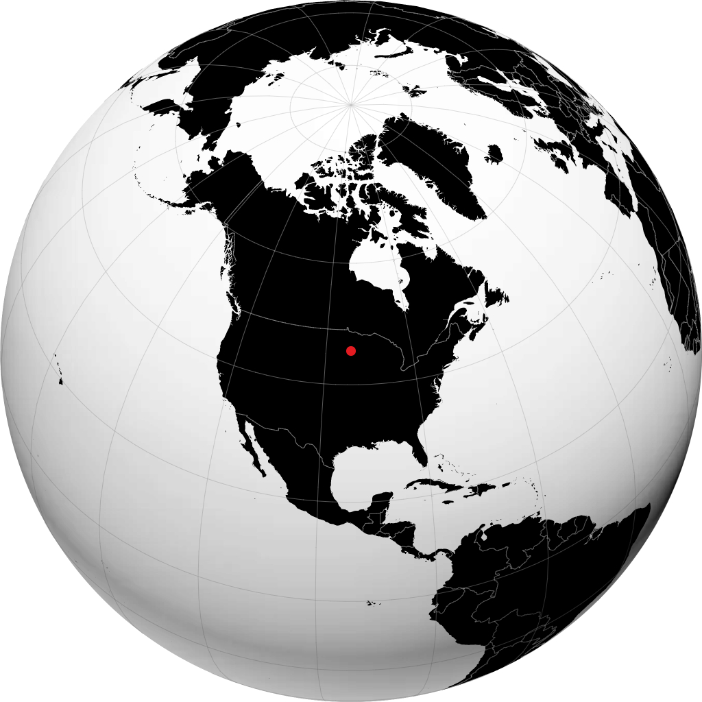 Saint Cloud on the globe