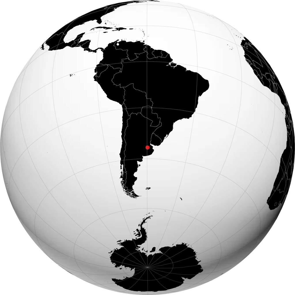 Saladillo on the globe