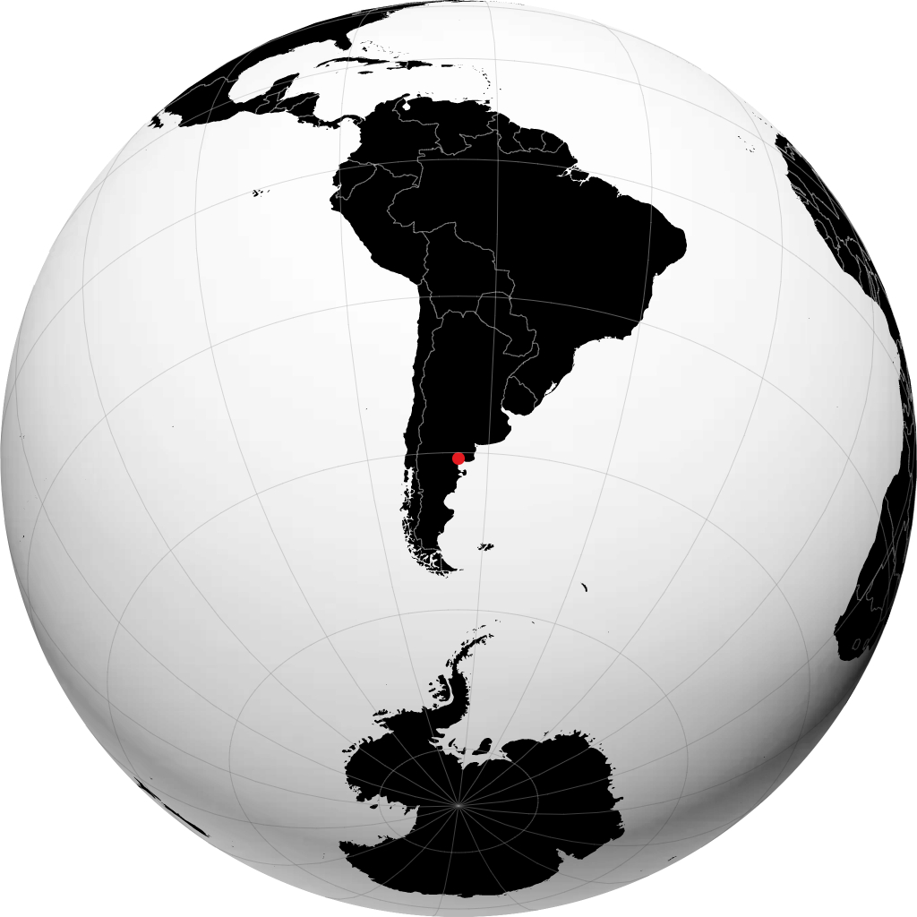 San Antonio Oeste on the globe