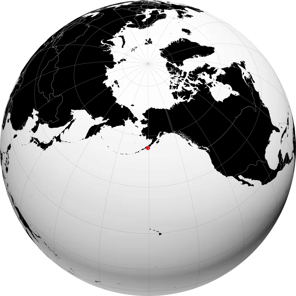 Sand Point on the globe