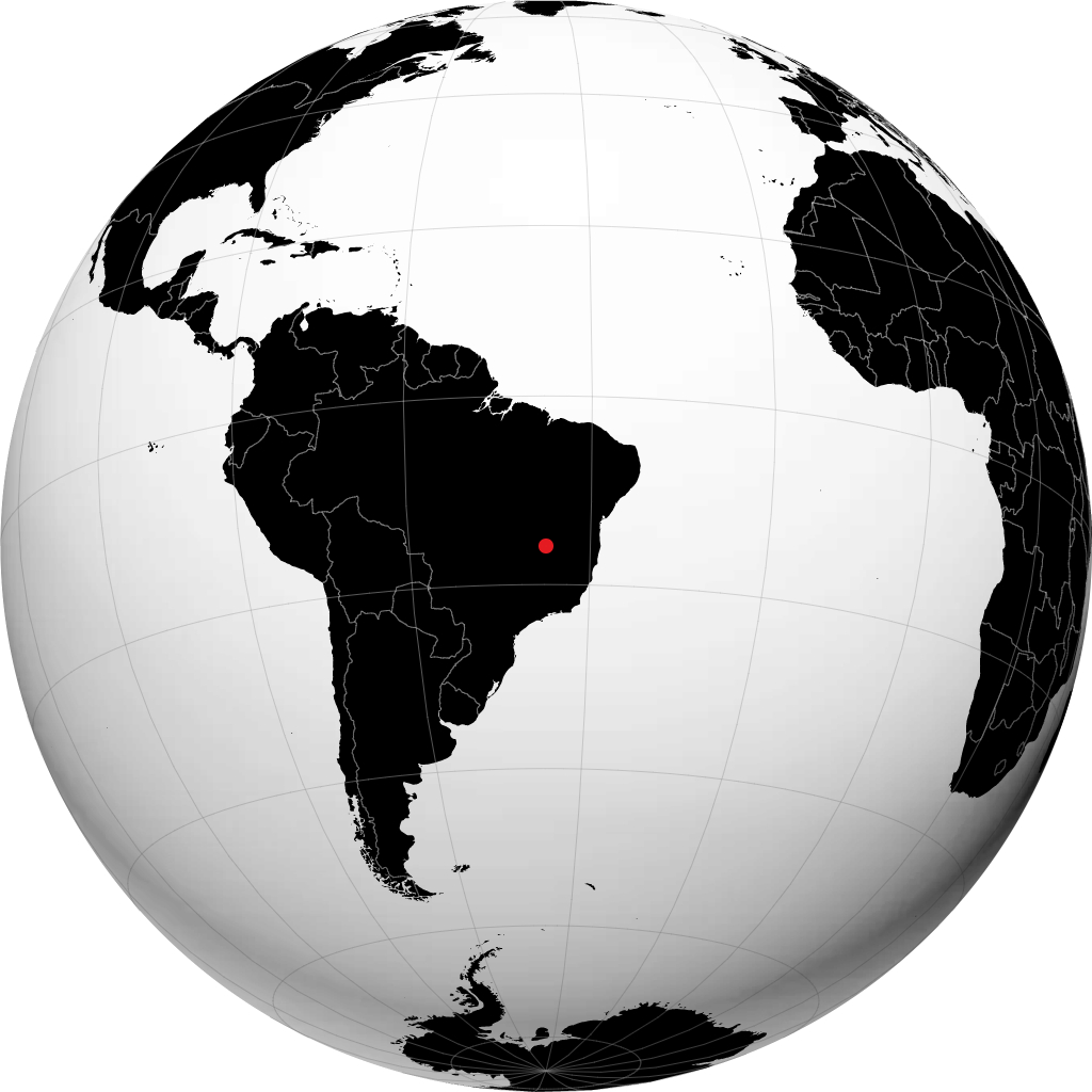 Sao Francisco on the globe