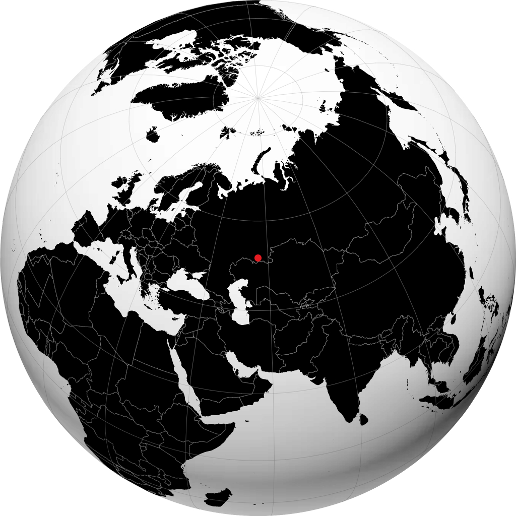 Saraktash on the globe