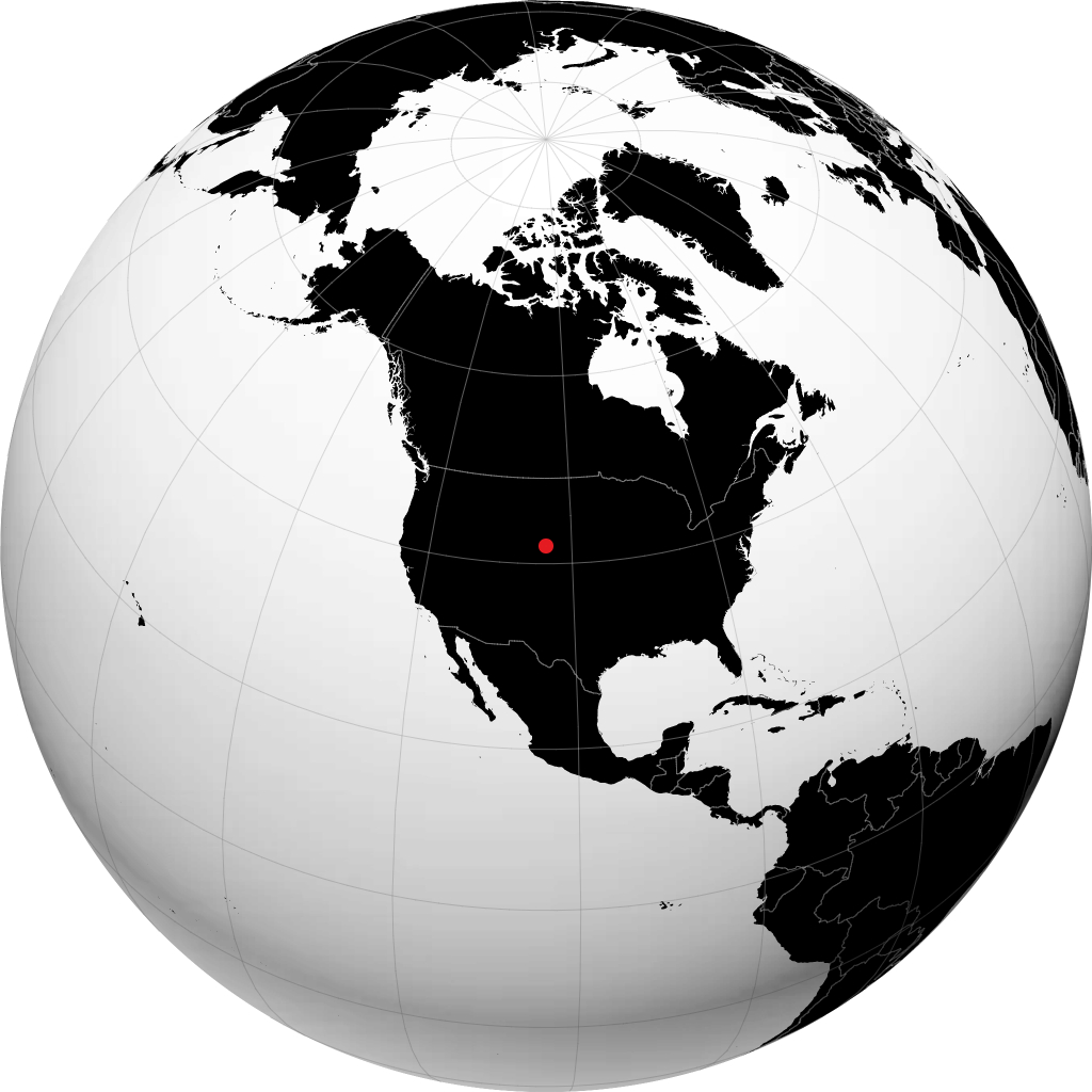 Scottsbluff on the globe