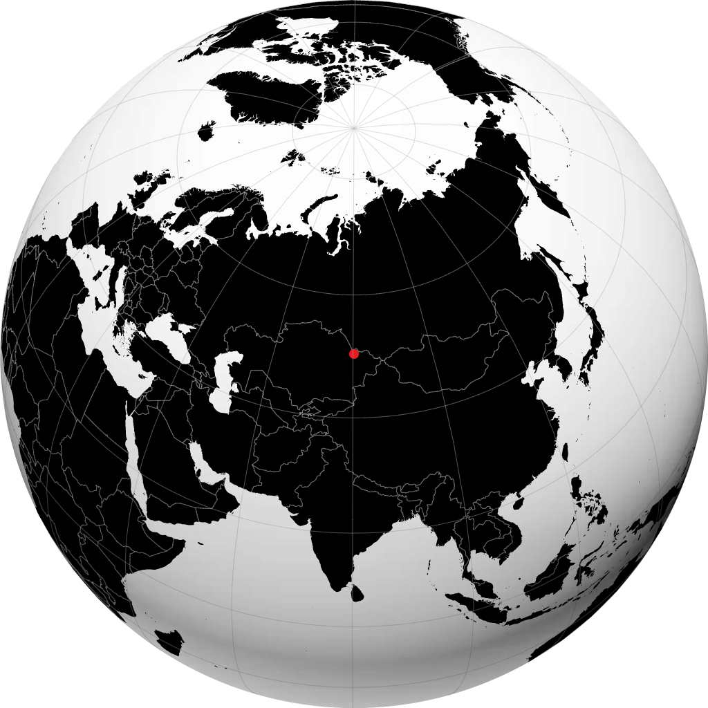 Semey on the globe