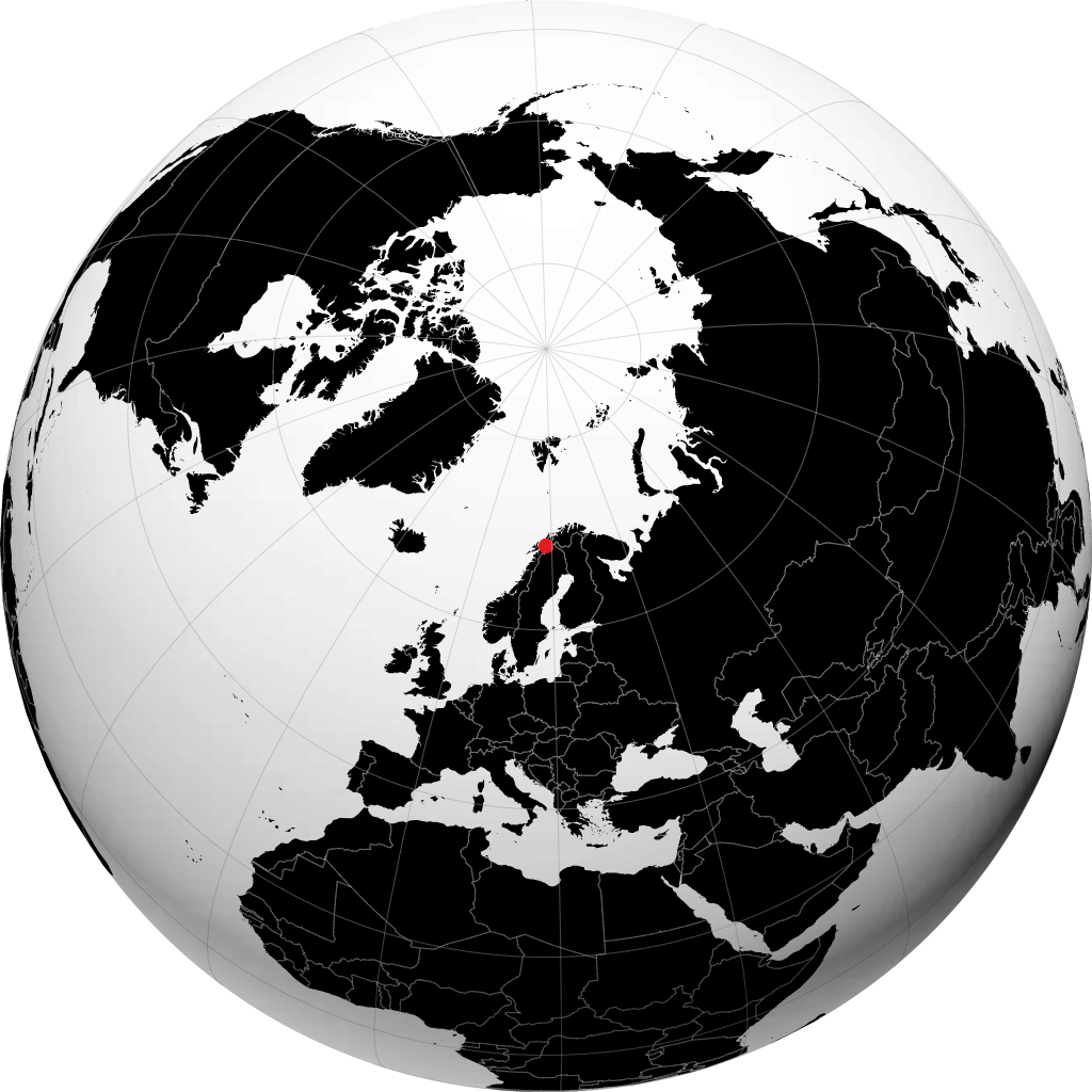 Setermoen on the globe