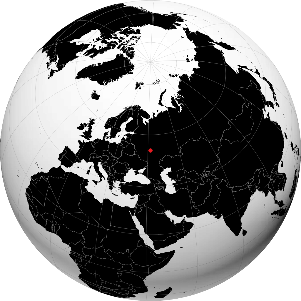 Shatsk on the globe