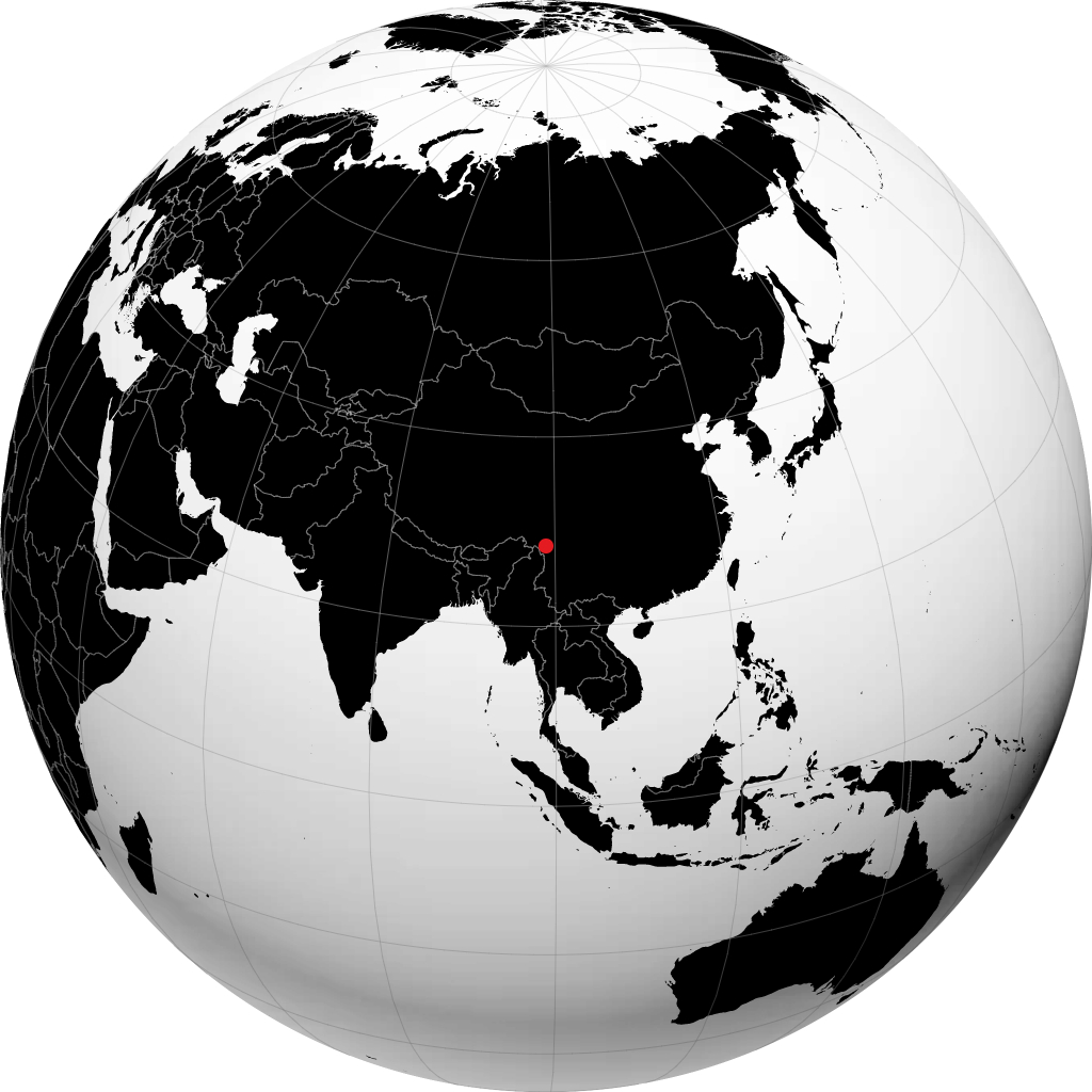 Shengping on the globe