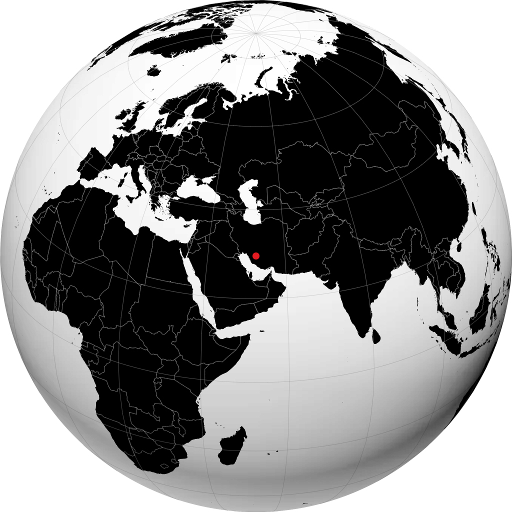 Shiraz on the globe