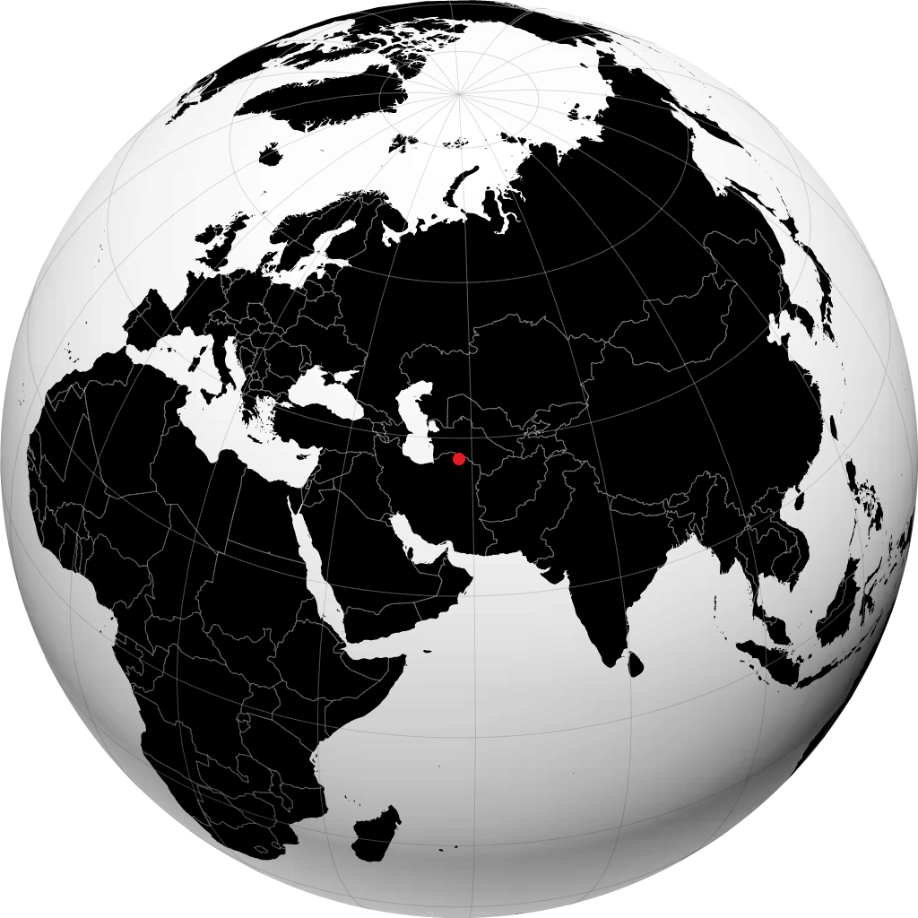 Shirvan on the globe